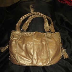 Jacqueline Jarrott Gold Leather Bag